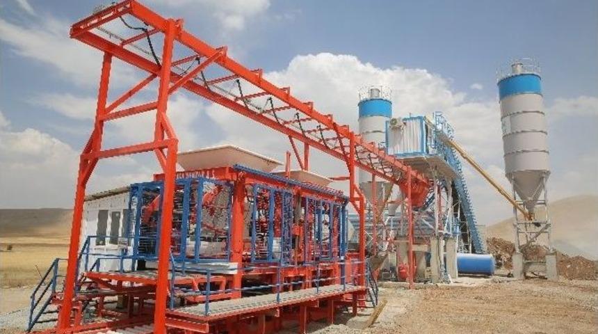Afşin Belediyesi Beton Elemanları Tesisi Kurdu