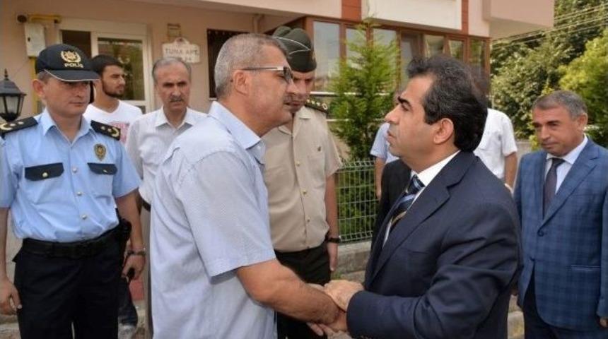 Vali G&uuml;zeloğlu&rsquo;ndan Şehit Mehmet Ko&ccedil;ak&rsquo;ın Abisi&rsquo;ne Ziyaret