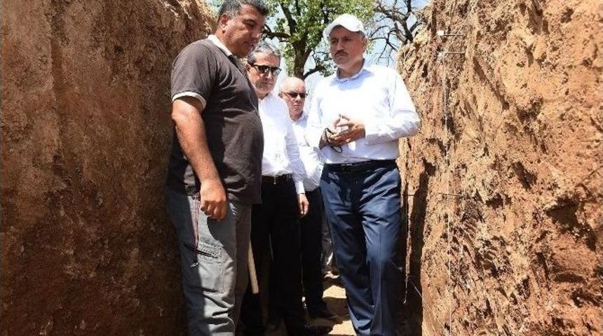 Başkan &Ccedil;akır Jeolojik Harita &Ccedil;alışmalarını Yerinde İnceledi