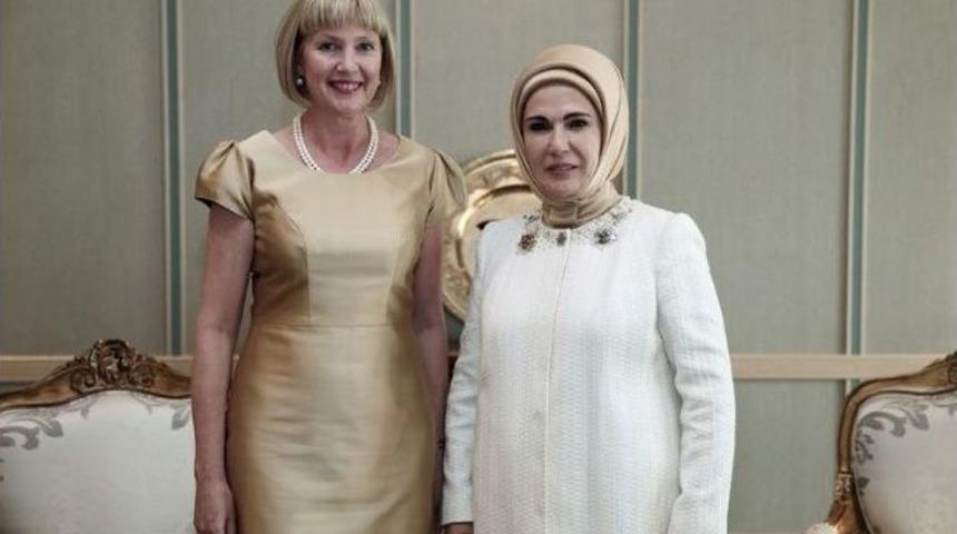 (d&uuml;zeltme) Cumhurbaşkanı Erdoğan, Resmi T&ouml;renle Karşıladığı Yeni Zelanda Genel Valisi Jerry Mateparae İle Baş Başa G&ouml;r&uuml;şt&uuml;