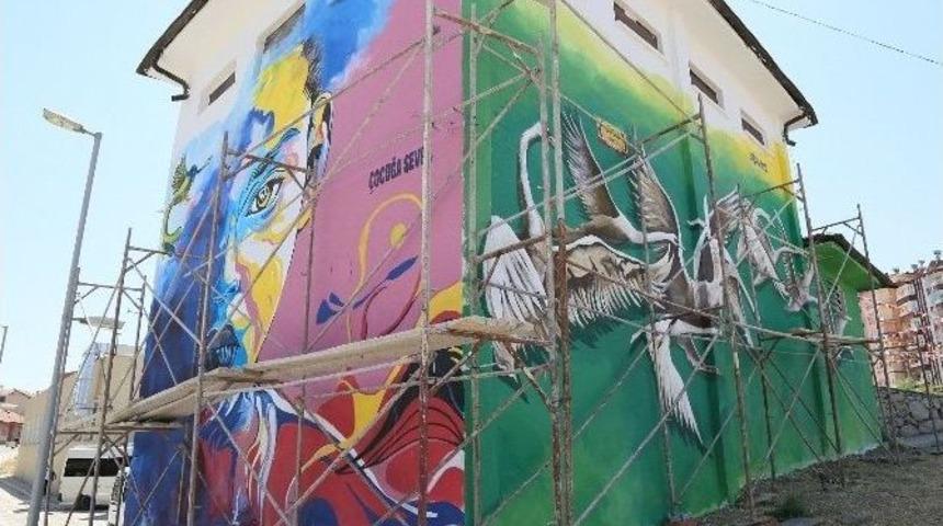 Battalgazi&rsquo;deki Elektrik Trafoları Renkleniyor