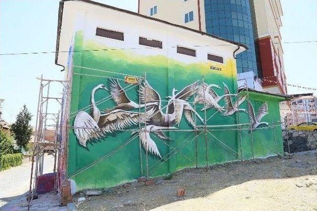 Battalgazi&rsquo;deki Elektrik Trafoları Renkleniyor 1