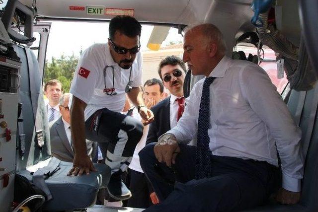 Bafra’da Heliport Ve 112 İstasyonu Açıldı