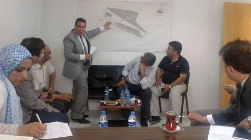 Aydemir Ve Taşkesenlioğlu Estp Başkanı G&uuml;venli İle Lojistik Merkez&rsquo;de İncelemelerde Bulundu