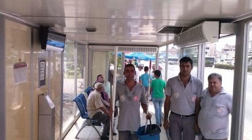 Akıllı Duraklara Hava Perdesi