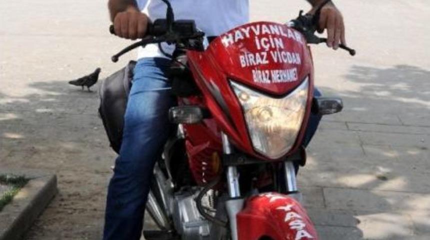 Hayvan Hakları I&ccedil;in Motosikletle Mersin&rsquo;Den Bak&uuml;&rsquo;Ye