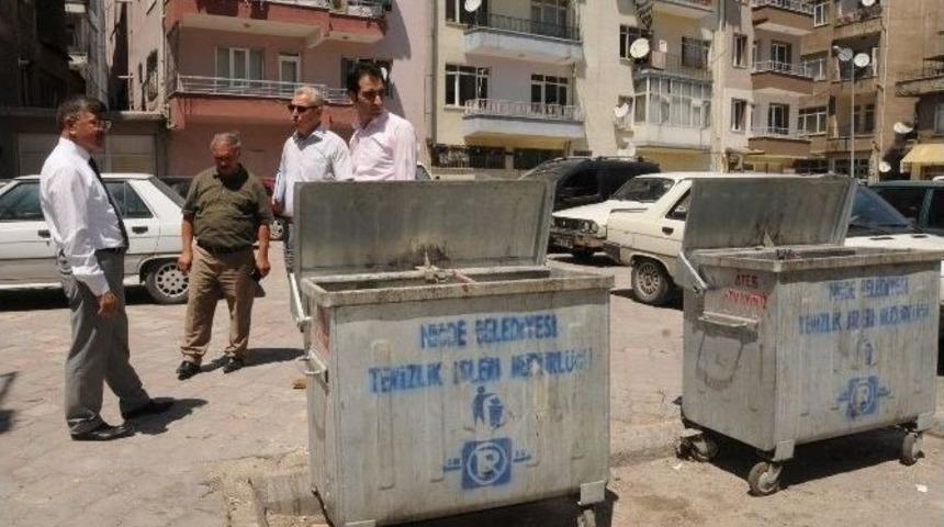 Niğde&rsquo;de &Ccedil;&ouml;p Konteynırları Yer Altına Alınıyor