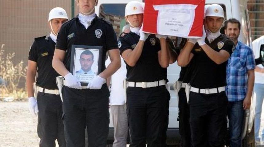 26 G&uuml;nl&uuml;k Şehit Polis, Memleketine Uğurlandı