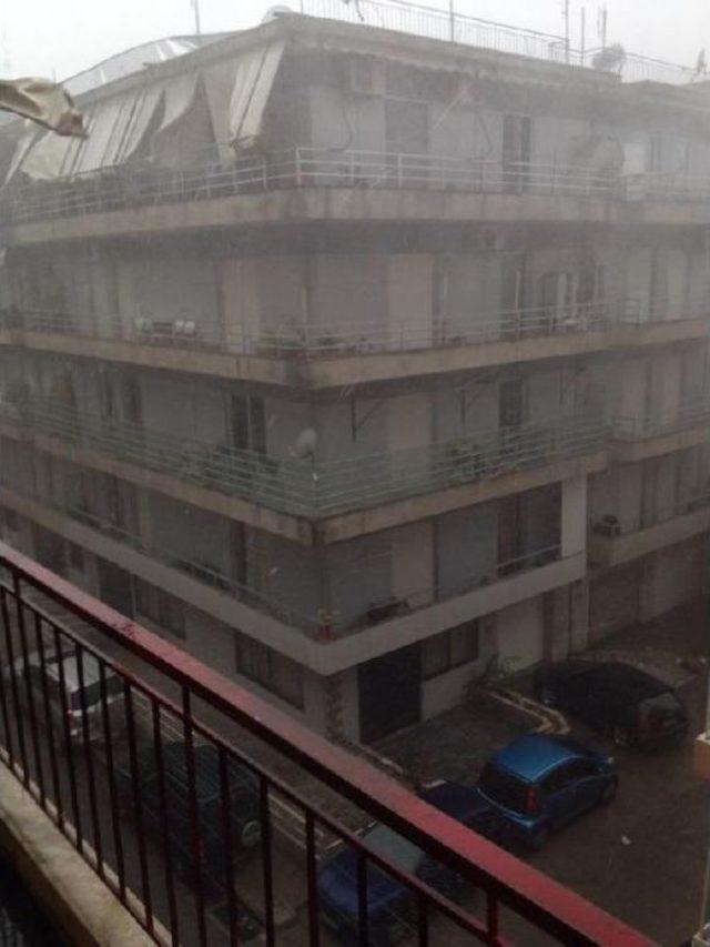 Yağmur Ve Fırtına Midilli yi Vurdu 2