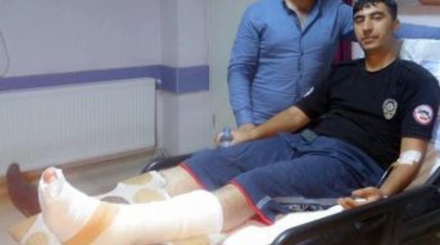 Hırsız Kovalayan Polis Yaralandı