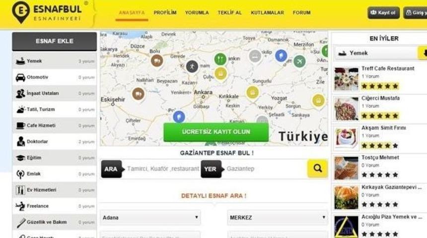 Esnafa M&uuml;jde, &Uuml;cretsiz Reklam Fırsatı Sunan Esnafbul.com Yayında