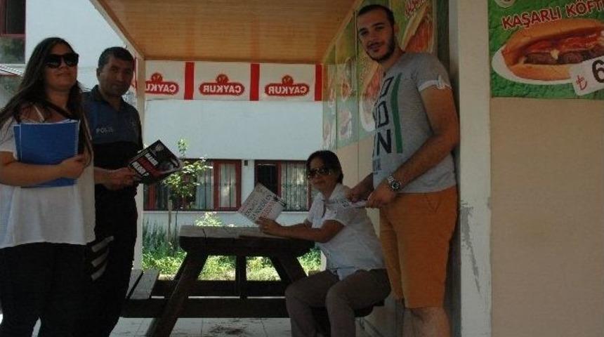 Manisa Polisinden Gen&ccedil;lere Broş&uuml;rl&uuml; Uyarı