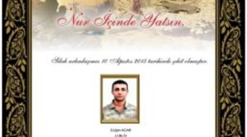 Genelkurmay Başkanı Orgeneral &Ouml;zel, Şehit Er Acar İ&ccedil;in Başsağlığı Diledi