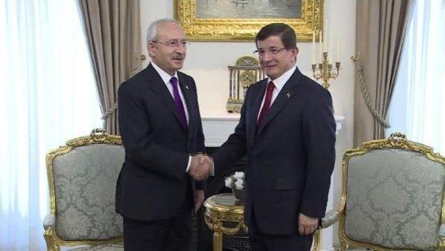 Davutoğlu Ile Kılıçdaroğlu Görüşmesi Başladı