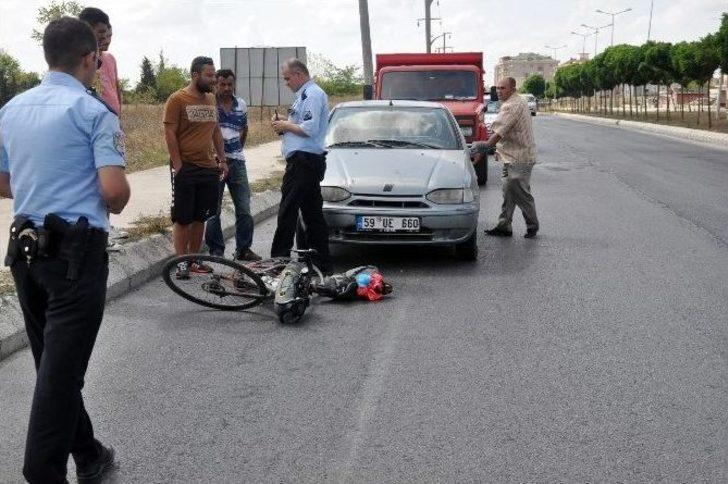 3 Bin 500 Kilometre Pedal Çevirdi, Çerkezköy’de Yaralandı