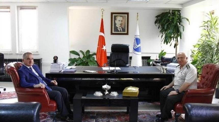 İl Jandarma Komutanı Şimşiroğlu&rsquo;ndan Elmas&rsquo;a Veda Ziyareti