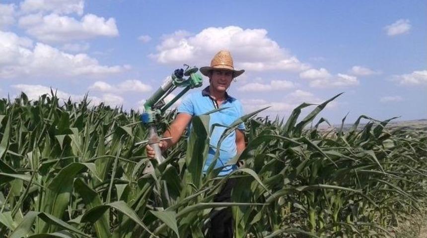 &Ccedil;ift&ccedil;inin Aşırı Sıcakta Zorlu Mesaisi