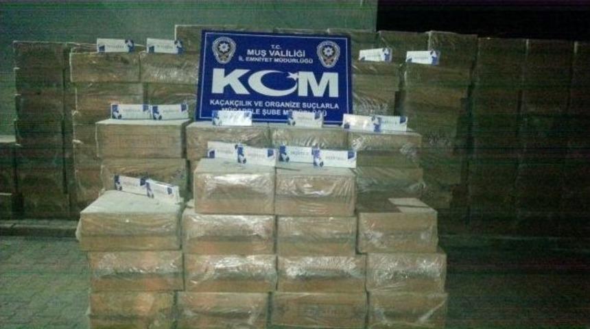Muş&rsquo;ta Ka&ccedil;ak Sigara Operasyonu