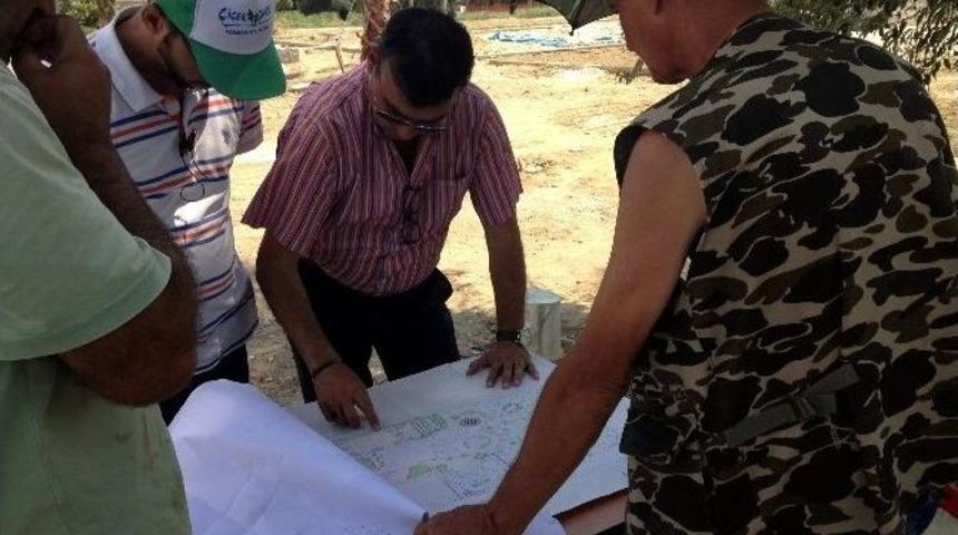 Başkan &Uuml;mmet Akın, &Ccedil;alışmaları Yerinde İnceledi