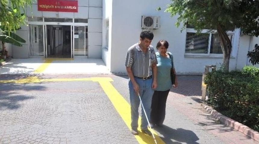 Yenişehir Kaymakamlığı&rsquo;na Hissedilebilir Y&uuml;zey D&ouml;şemesi Yapıldı