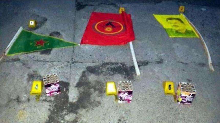 Diyarbakır'da Polis Aracına Ateş A&ccedil;ıldı, Bomba Yapımında Kullanılan 100 Kilo Sodyum Klorat Ele Ge&ccedil;ti