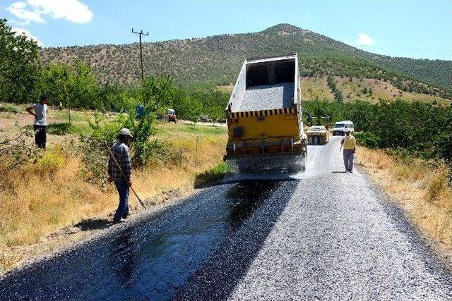 9 Mezranın Yolu Asfaltlandı