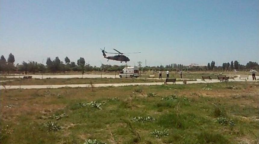 Kalp Hastası Şahıs Askeri Helikopter İle Van&rsquo;da Getirildi