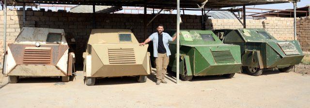 DEAŞ'ın bombalı araçları Telafer'de sergileniyor