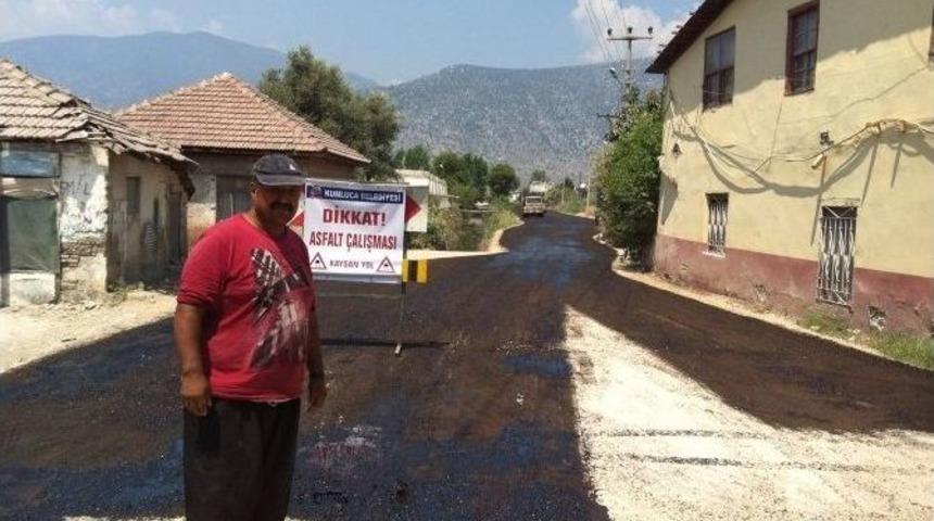 Kumluca&rsquo;da &Uuml;&ccedil; Mahallenin Ortak Yolu Asfaltlanıyor