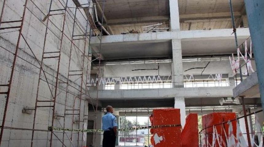 Sgk Binası İnşaatından D&uuml;şen İş&ccedil;i &Ouml;ld&uuml;