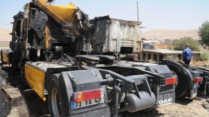 Cizre&rsquo;de Park Halindeki 6 Ara&ccedil; Ateşe Verildi