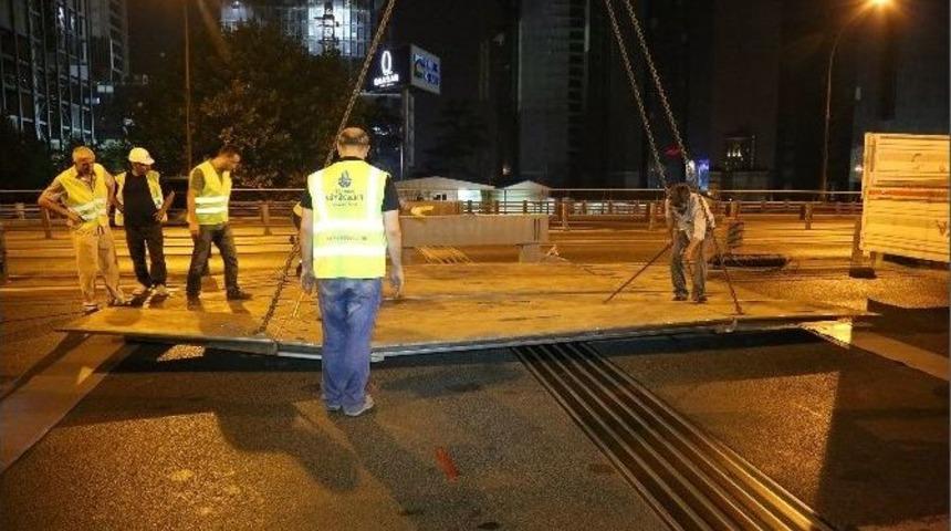 Mecidiyek&ouml;y Viyad&uuml;k &Ccedil;alışmaları Devam Ediyor