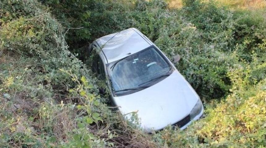 Yayaya &Ccedil;arpmamak İ&ccedil;in Şarampole Devrildi