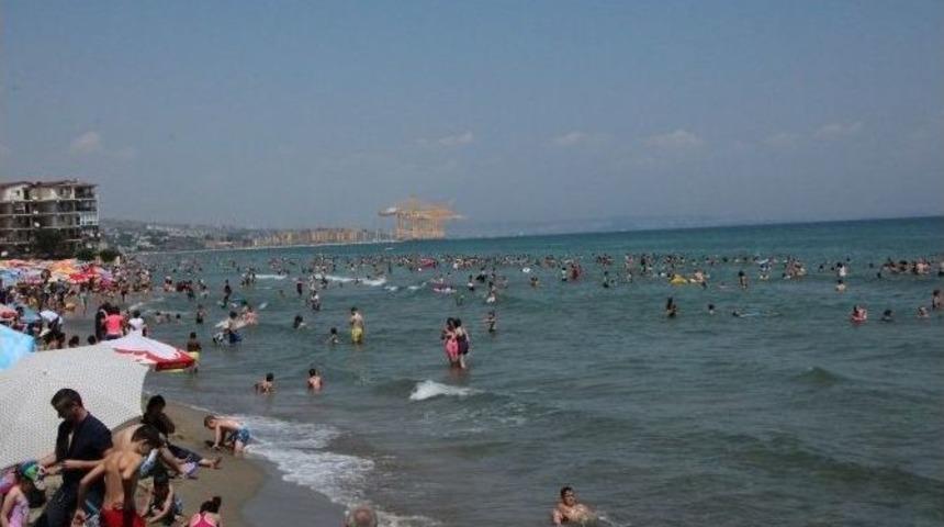 Tekirdağ Sahilleri Hafta Sonu Doldu Taştı