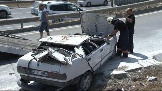 Hurdaya Dönen Otomobilde 1 Kişi Öldü 3 Kişi Ağır Yaralandı