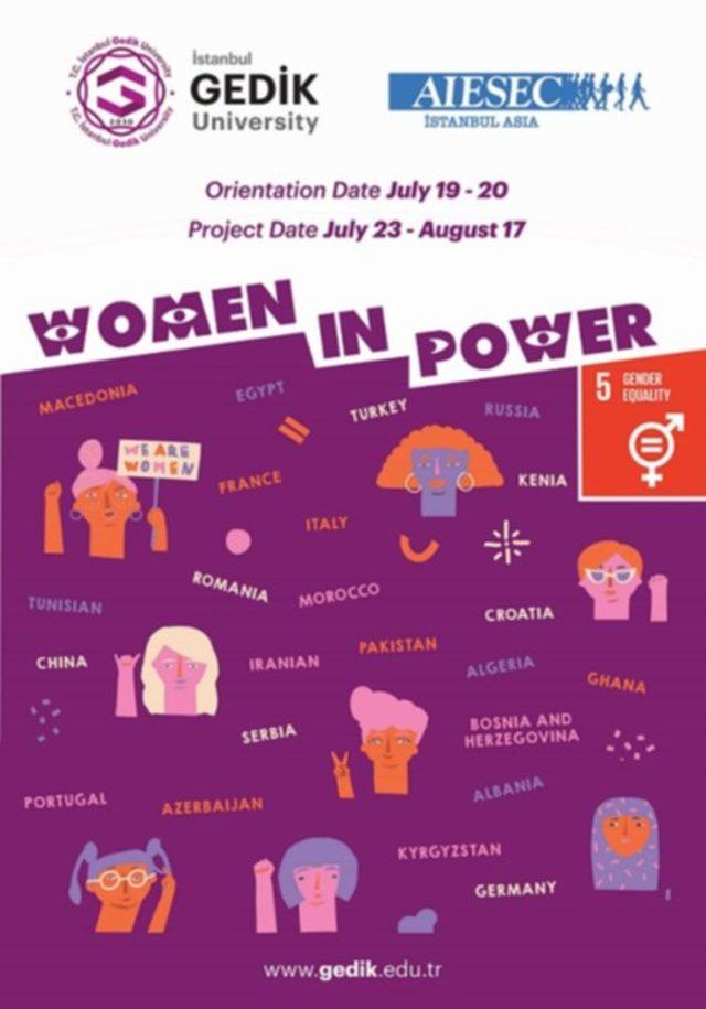 “Woman in Power” projesi kadınların yaşadığı problemlere dikkat çekecek