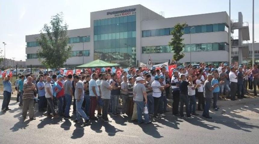 Metal İş&ccedil;ileri Eylemde