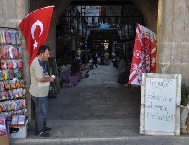 Sivas'ta Asker Ve Polise Ücretsiz Kafe