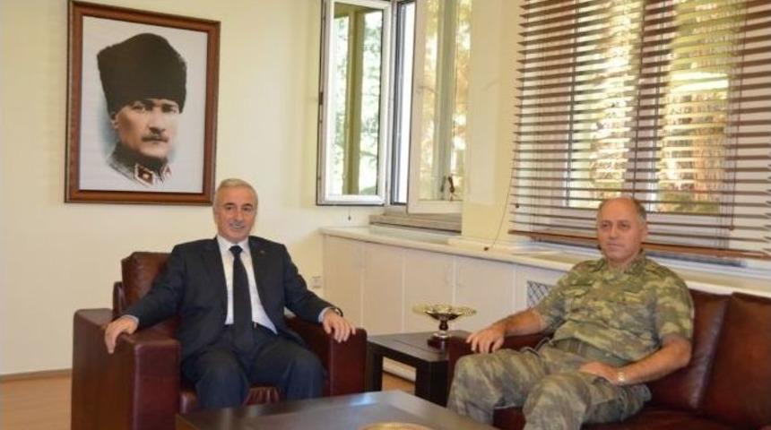 Vali Kam&ccedil;ı, T&uuml;mgeneral Angun&rsquo;u Ziyaret Etti