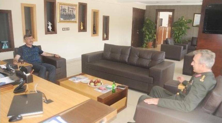 Albay Taşkın&rsquo;dan Belediye Başkanı Akdoğan&rsquo;a Ziyaret