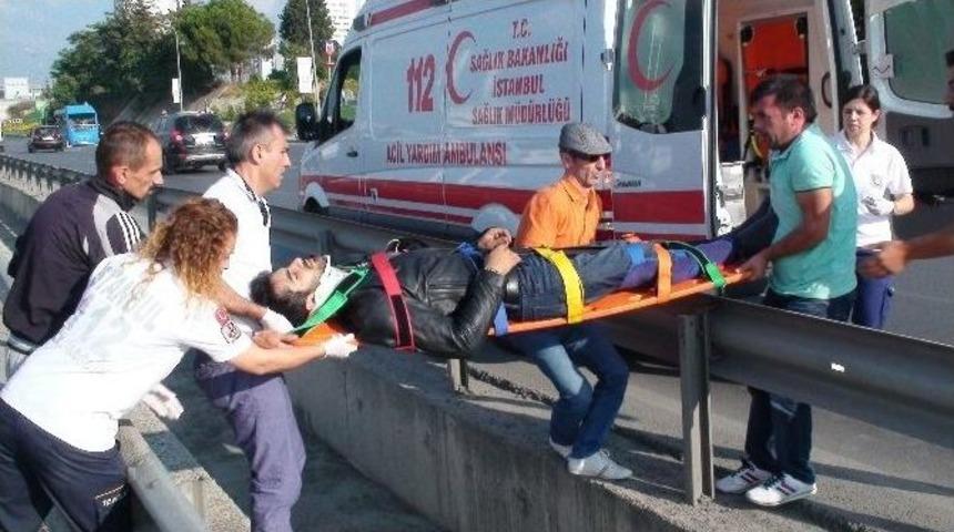 (&ouml;zel Haber) 5-e Karayolundan Yan Yola Yaralı Taşıma &Ccedil;ilesi