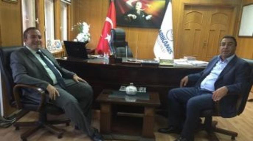 Kaymakam Karaman Başkan Toksoy&rsquo;u Makamında Ziyaret Etti