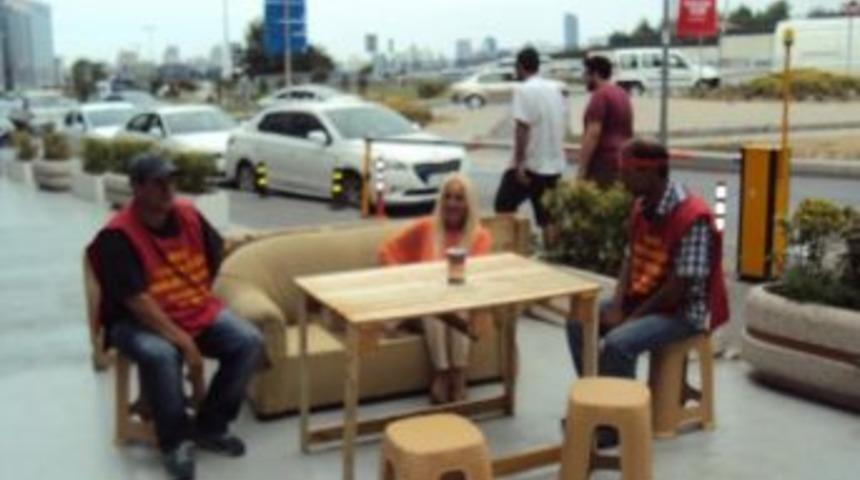 İşten &Ccedil;ıkarılan Sarıyer Belediyesi İş&ccedil;ileri, Direniş İ&ccedil;in &Ccedil;ay Bah&ccedil;esi Kurdu