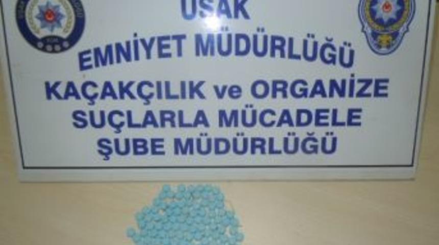 Uşak&rsquo;ta Uyuşturucu Hap Operasyonu