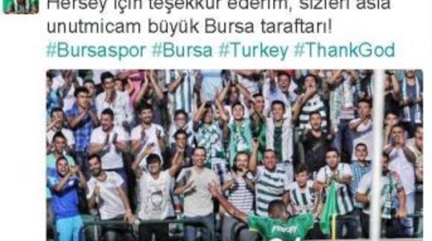 Bakambu&rsquo;dan Bursaspor Taraftarına Teşekk&uuml;r