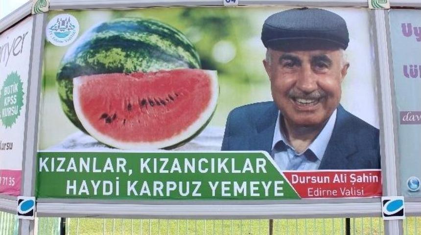 Edirne Valisi Şahin&rsquo;den Karpuz &Uuml;reticilerine &lsquo;trakya&rsquo; Usul&uuml; Destek