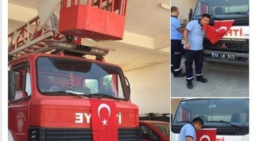 İtfaiyecilerden Ter&ouml;re Lanet