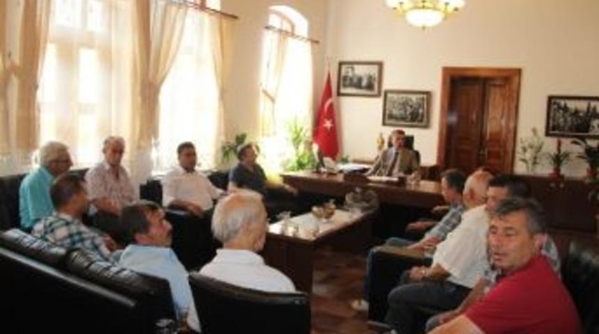 Muhtarlardan Kaymakama Hayırlı Olsun Ziyareti