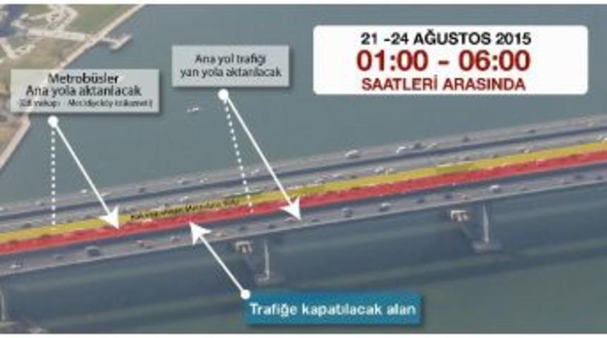 Hali&ccedil; K&ouml;pr&uuml;s&uuml; Metrob&uuml;s Yolu Bakıma Alınıyor