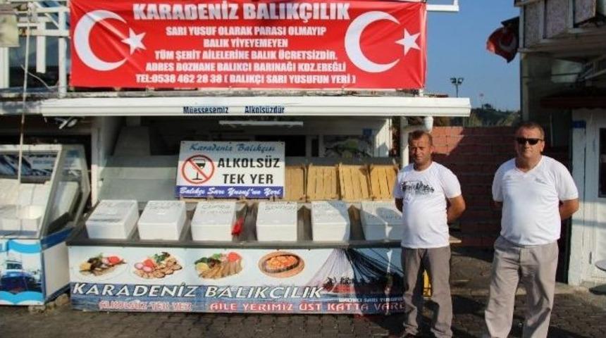 Balık&ccedil;ıdan Şehit Ailelerine &Uuml;cretsiz Balık